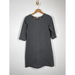 Circolo 1901 Gray Stretch Cotton Shift Dress